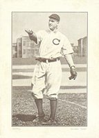 1910 Plow Boy Tobacco # Orval Overall Blank Back Baseball Card