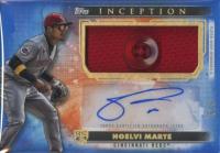 2024 Topps Inception Autograph Patch #APCNM Noelvi Marte Blue Baseball Card