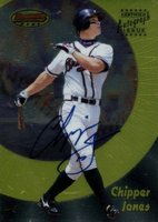 1998 Bowman's Best Certified Autograph #5 Chipper Jones Baseball Card