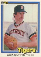 1981 Donruss #127 Jack Morris Baseball Card
