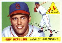 1955 Topps #55 Rip Repulski Baseball Card