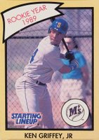 1990 Kenner Starting Lineup  # Ken Griffey Jr. Yellow Border Baseball Card