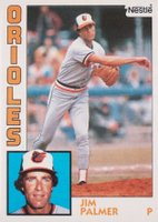1984 Topps Nestle Hand Cut #750 Jim Palmer Baseball Card