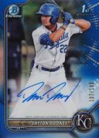 2022 Bowman Chrome Prospect Autographs #CPADDO Dayton Dooney Blue Refractor Baseball Card