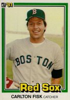 1981 Donruss #335 Carlton Fisk Baseball Card