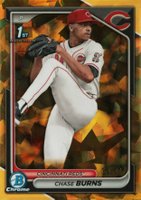 2024 Bowman Draft Sapphire Edition #BDC55 Chase Burns Gold Baseball Card
