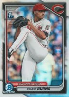2024 Bowman Draft #BDC55 Chase Burns Chrome-Refractor Baseball Card