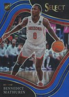2022 Panini Chronicles Draft Picks Flux #11 Bennedict Mathurin Blue Basketball Card