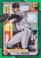 2024 Bowman Paper Prospects #BP125 Paul Skenes Green Baseball Card