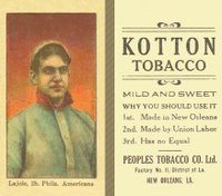 1911 Kotton # Nap Lajoie Portrait Baseball Card