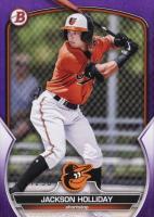 2023 Bowman Paper Prospects #BP20 Jackson Holliday Purple Baseball Card