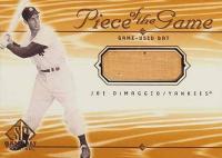 2001 SP Game Bat Piece of the Game #JoD Joe DiMaggio Baseball Card