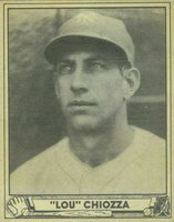 1940 Play Ball #157 Lou Chiozza Baseball Card