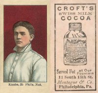 1909 Croft's Cocoa # Otto Knabe Baseball Card