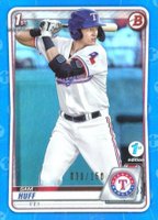 2020 Bowman 1st Edition #BFE33 Sam Huff Blue Foil Baseball Card