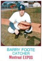 1975 Hostess #39 Barry Foote Hand Cut Baseball Card