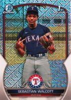 2023 Bowman Mega Box Chrome #189 Sebastian Walcott Baseball Card