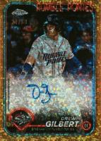 2024 Topps Pro Debut #PDC114 Drew Gilbert Chrome-Autograph-Gold Mini Diamond Refractor Baseball Card