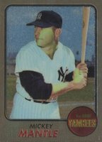 1996 Topps Mantle Finest #18 1968 Topps Reprint Baseball Card