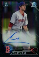 2016 Bowman Draft Chrome Draft Picks Autographs #CDACC C.J. Chatham Black Refractor Baseball Card