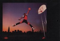 1984 Nike Poster Cards  #850 Michael Jordan Basketball Card