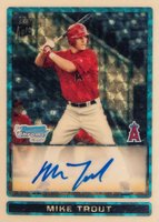 2009 Bowman Chrome Draft Picks & Prospects #BDPP89 Mike Trout Autograph-Superfractor 1/1 Baseball Card