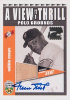 2002 Topps Super Teams A View to A Thrill Relics #VT-WMA Willie Mays Autograph Baseball Card