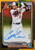 2024 Bowman Chrome Chrome Rookie Autographs #CRACC Colton Cowser Gold Refractor Baseball Card