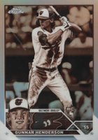 2023 Topps Chrome #2 Gunnar Henderson Sepia Refractor Baseball Card