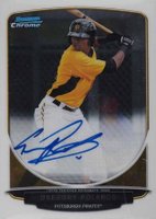2013 Bowman Chrome Prospect Autograph #BCPGP Gregory Polanco Baseball Card
