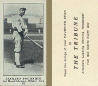 1916 Altoona Tribune #62 Jacques Fournier Baseball Card
