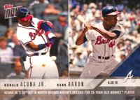 2018 Topps Now  #664 Hank Aaron/Ronald Acuna Jr. Baseball Card