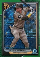 2024 Bowman Chrome Mega Box #27 Jackson Merrill Green Refractor Baseball Card