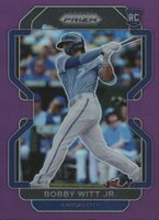 2022 Panini Prizm #33 Bobby Witt Jr. Purple Prizm Baseball Card