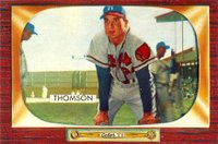 1955 Bowman #102 Bobby Thomson Baseball Card