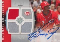 2008 Ultimate Collection Triple Memorabilia Autographs #UM-KG Ken Griffey Jr. Baseball Card