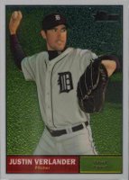 2010 Topps Heritage Chrome #C47 Justin Verlander Baseball Card