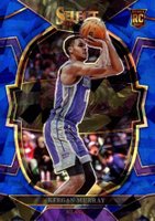 2022 Panini Select #81 Keegan Murray Blue Cracked Ice Basketball Card