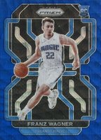 2021 Panini Prizm #310 Franz Wagner Blue Wave Basketball Card