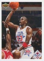 1991 Upper Deck #48 Michael Jordan All-Star Checklist Basketball Card