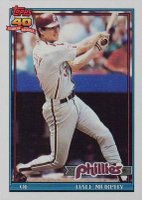 1991 Topps #545 Dale Murphy Baseball Card