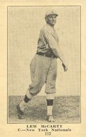 1917 Boston Store #112 Lew McCarty Baseball Card