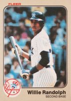 1983 Fleer #393 Willie Randolph Baseball Card
