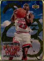 1996 Upper Deck Jordan Flying High Metal #5 Michael Jordan Basketball Card
