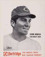 1968 Partridge Meats # Johnny Bench Baseball Card