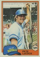 1981 Topps #9 Pete Lacock Double print Baseball Card