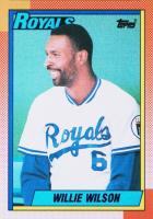 1990 Topps #323 Willie Wilson Baseball Card