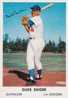 1962 Bell Brand Dodgers #4 Duke Snider Baseball Card