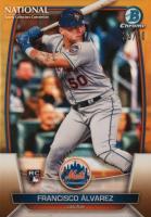 2023 Bowman Chrome National #13 Francisco Alvarez Gold Baseball Card