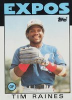 1986 Topps Tiffany #280 Tim Raines Baseball Card
